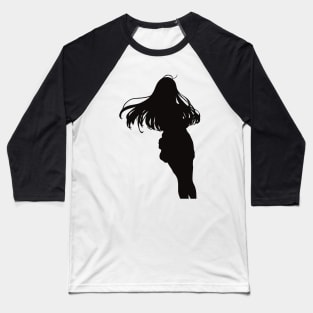 ES7 Vladilena Milize / Lena / Handler One 86 Eighty Six Wallpaper Simple Black and White Silhouette Anime Girls Characters x Animangapoi August 2023 Baseball T-Shirt